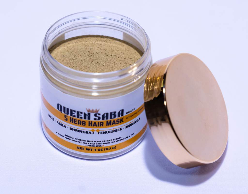 Herbal Hair Mask Powder, 5 Botanical Herbs for for Strength, Hair Growth & nourishing, Scalp Care.